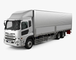 UD Trucks Quon GW Quester 탑차 2022 3D 모델 
