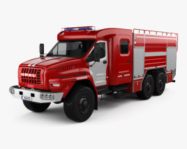 Ural Next Camion dei Pompieri AC-60-70 2018 Modello 3D