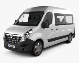 Vauxhall Movano Passenger Van 2014 3D-Modell