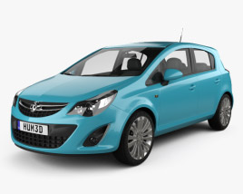 Vauxhall Corsa (D) 5门 2014 3D模型