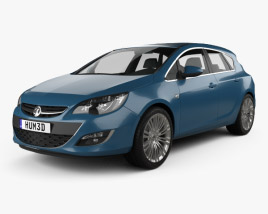 Vauxhall Astra 5门 掀背车 2015 3D模型