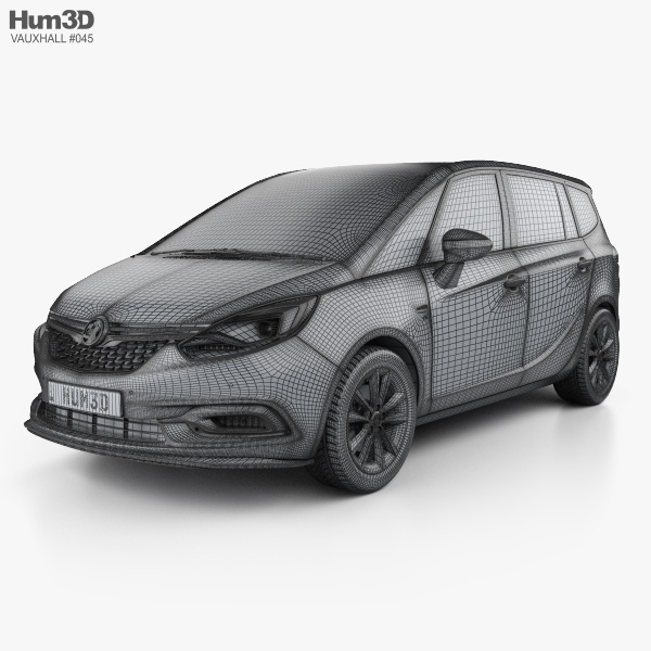 360 view of Vauxhall Zafira (C) Tourer with HQ interior 2019 3D model -  3DModels store