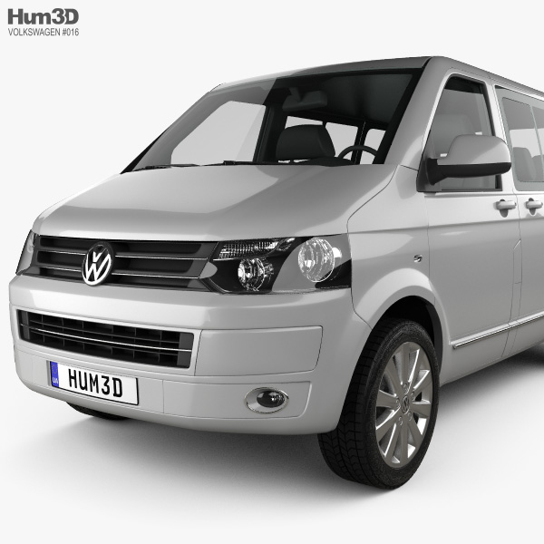 Volkswagen Transporter T5 Multivan Facelift 3D model