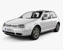 Volkswagen Golf IV 3-door 1997 3D model