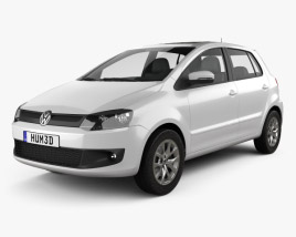 Volkswagen Fox пятидверный 2014 3D модель