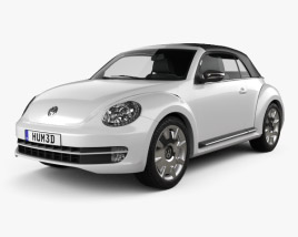 Volkswagen Beetle convertible 2014 3D model
