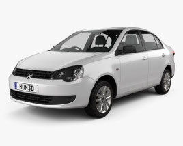 Volkswagen Polo Vivo sedan 2014 Modèle 3D