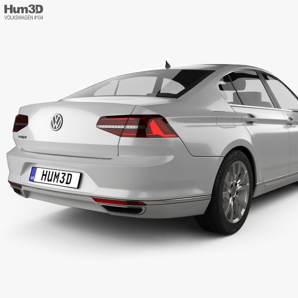 Volkswagen Passat (B8) sedan 2017 3D model - Download Vehicles on