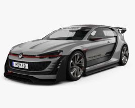 Volkswagen GTI Supersport Vision Gran Turismo 2015 3D model