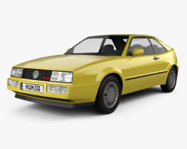 Volkswagen Corrado G60 1995 3D模型