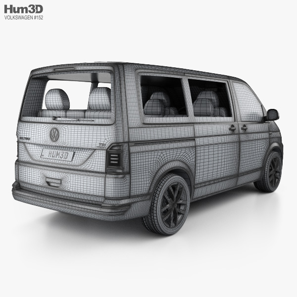 Volkswagen Transporter T6-1 Multivan 2020 3D model