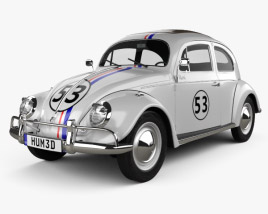 Volkswagen Beetle Herbie the Love Bug 3D model