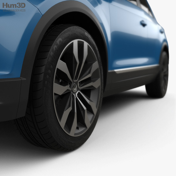 Volkswagen T-Roc 2019 3D model - Download Vehicles on