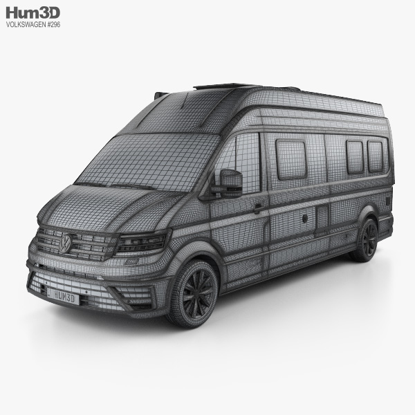 Volkswagen Crafter Grand California 680 2023 3D model - Download Vehicles  on