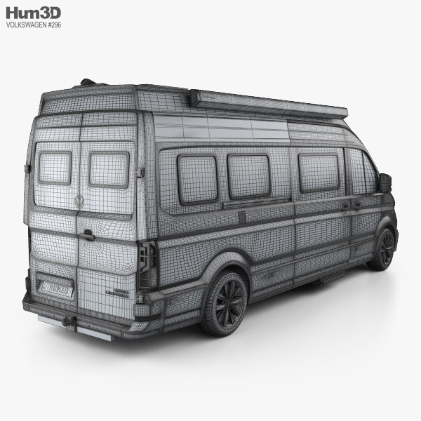 Volkswagen Crafter Grand California 680 2023 3D model - Download Vehicles on