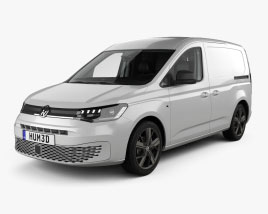 Volkswagen Caddy Panel Van with HQ interior 2023 3D model