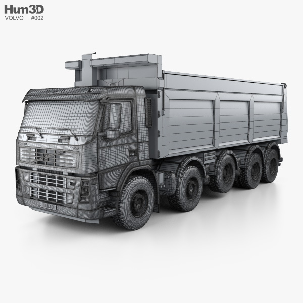 Volvo FMX 500 8x4 Billencs Dump Truck 3D model - TurboSquid