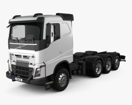 Volvo FH Chassis Truck 4-axle 2019 3D model