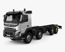 Volvo FMX Chassis Truck 4-axle 2017 3D model