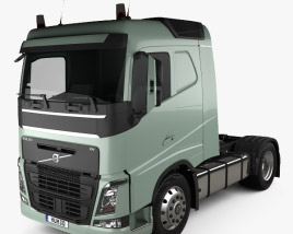 Volvo FH 420 Sleeper Cab Tractor Truck 2-axle 2015 3D model