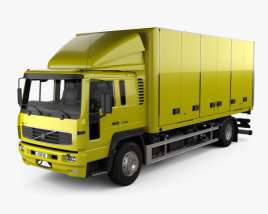Volvo FL250 Day Cab Box Truck 2016 3D model