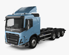Volvo FM Chassis Truck 4-axle 2023 3D model
