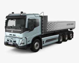 Volvo FMX Electric Tipper Truck 2023 3D model