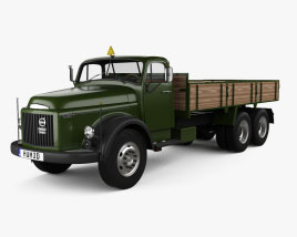 Volvo L395 Titan Flatbed Truck 1957 3D model
