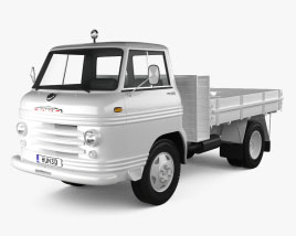 Volvo L430 Trygge Flatbed Truck 1968 3D model