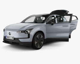 Volvo EX30 с детальным интерьером 2023 3D модель