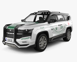 W Motors Ghiath Dubai Поліція 2024 3D модель
