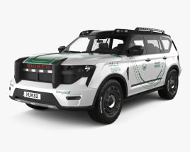 W-Motors Ghiath Dubai Policía 2024 Modelo 3D