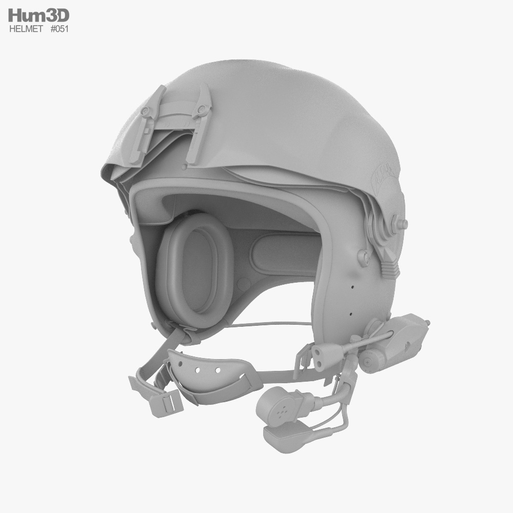 Alpha 900 Eagle パイロットヘルメット 3Dモデル