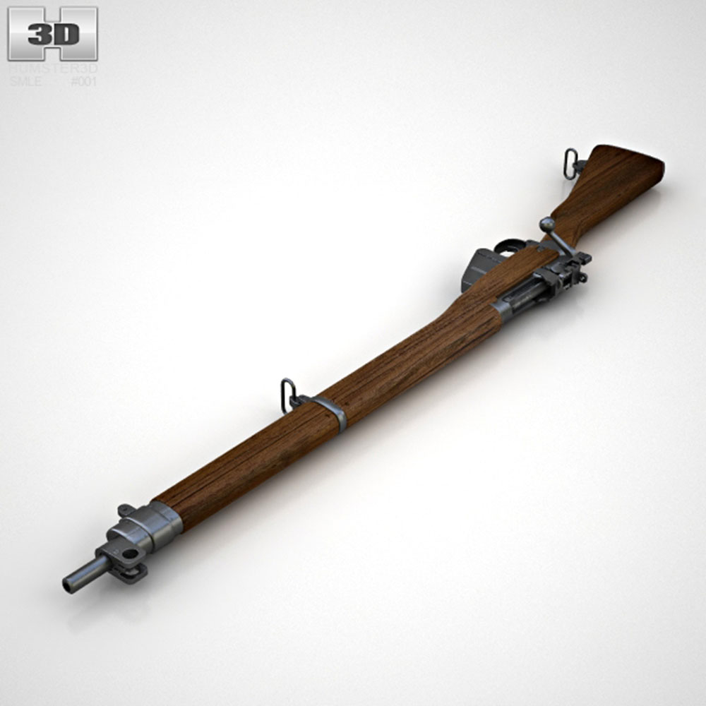 Lee Enfield Rifle Modelo 3D - Baixar Arma no