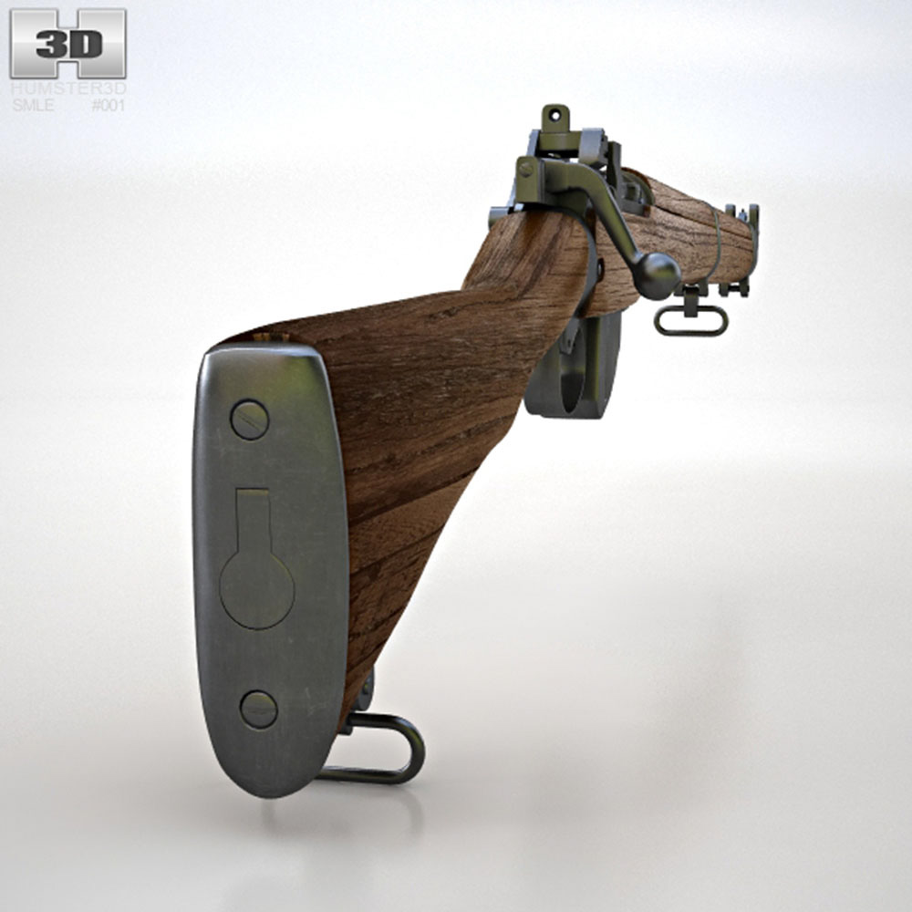 Lee Enfield Rifle Modelo 3D - Baixar Arma no
