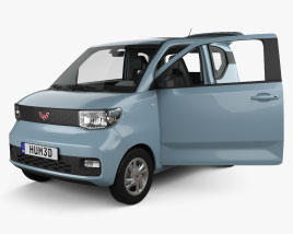 Wuling Hongguang Mini EV with HQ interior 2023 3D model