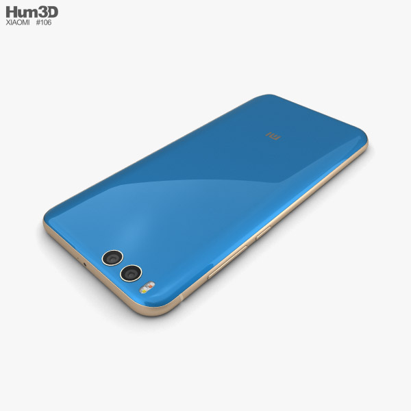Xiaomi Mi Note 3 Blue 3Dモデル ダウンロード