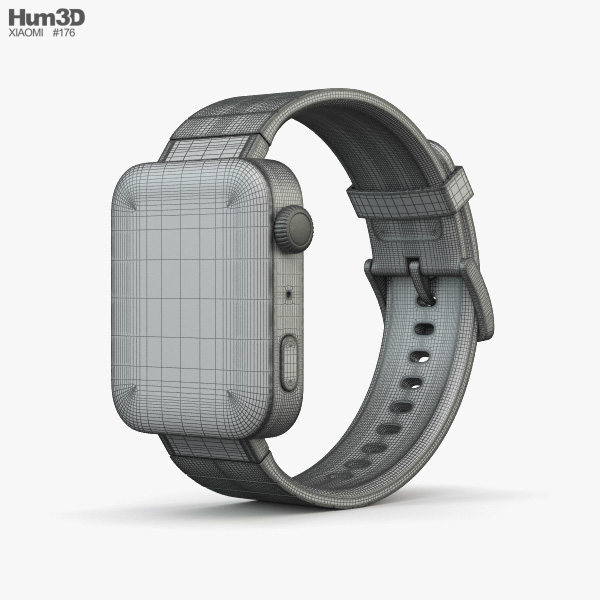 Xiaomi Mi Watch Noir Modèle 3D télécharger