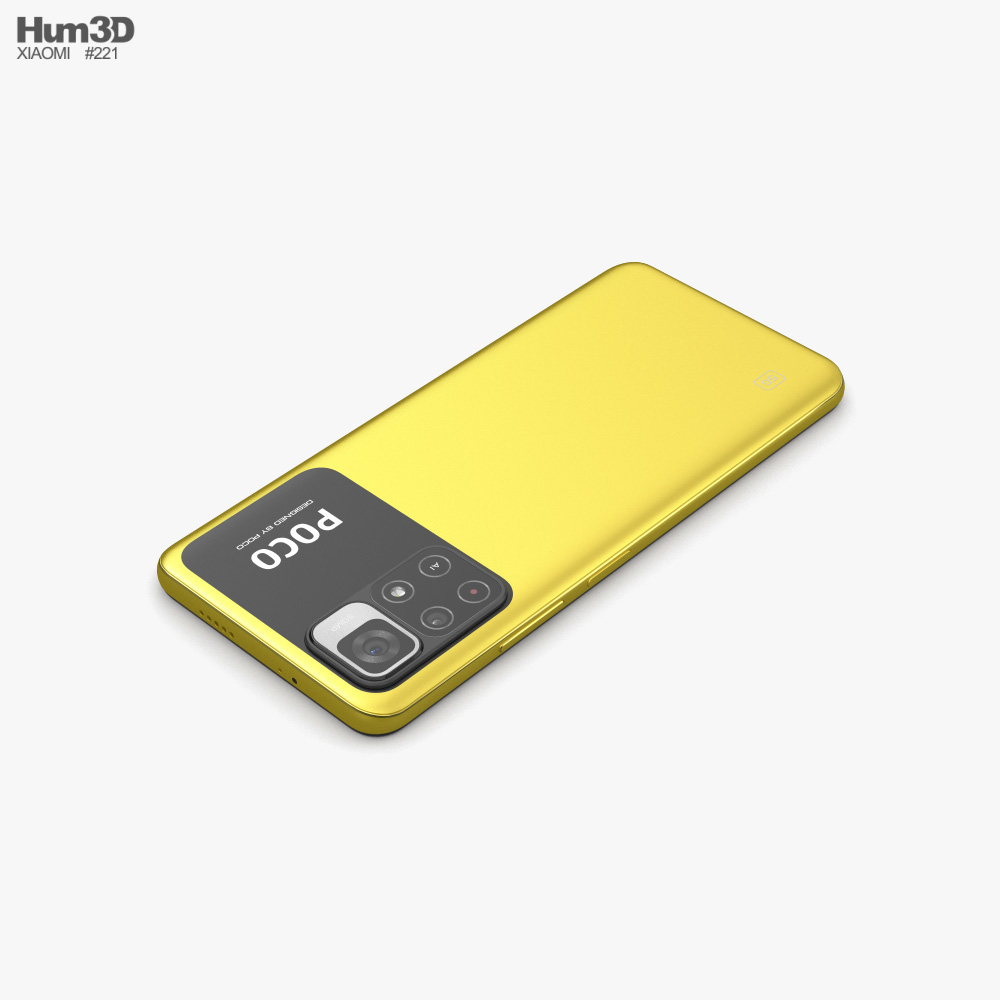 Xiaomi Poco X6 Pro Yellow - 3D Model by Rever_Art