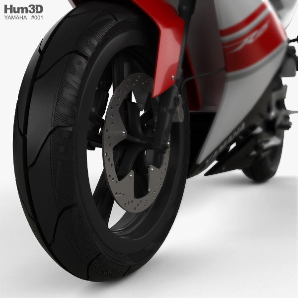 Yamaha YZF-R125 2008 3D model - Download Vehicles on